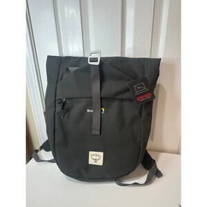 Osprey Arcane NWT Roll Top Travel Bag Laptop Pack With Logo Dusty Black Gray